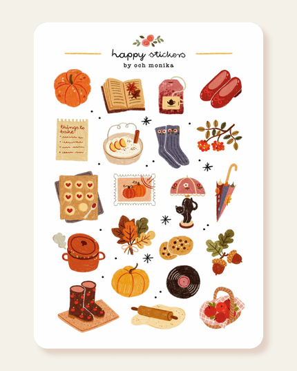 Klistremerkeark | Hello Autumn | A6