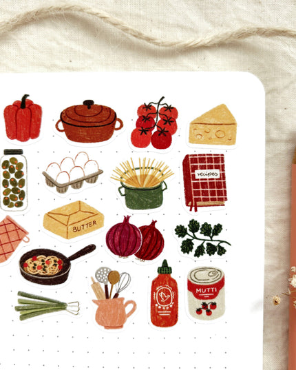 Klistremerkeark | Home Cooking | A6