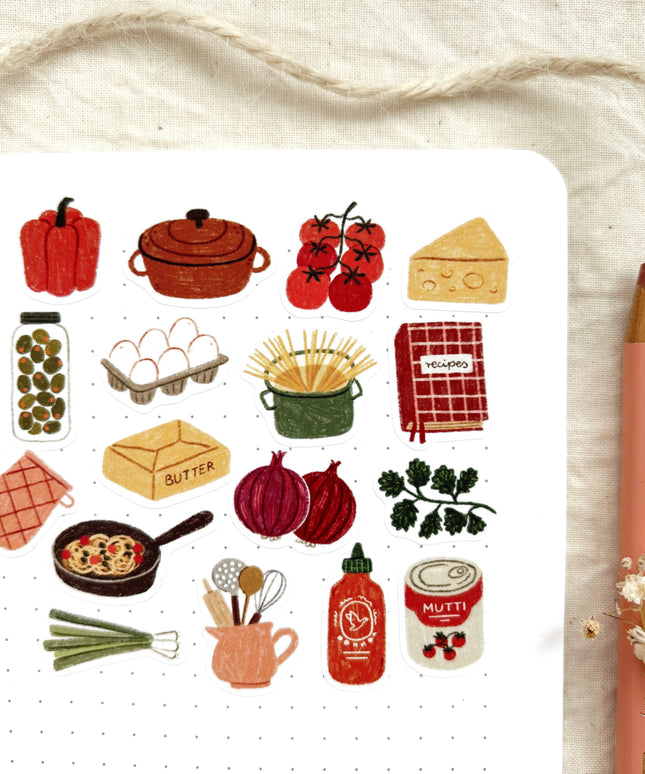 Klistremerkeark | Home Cooking | A6