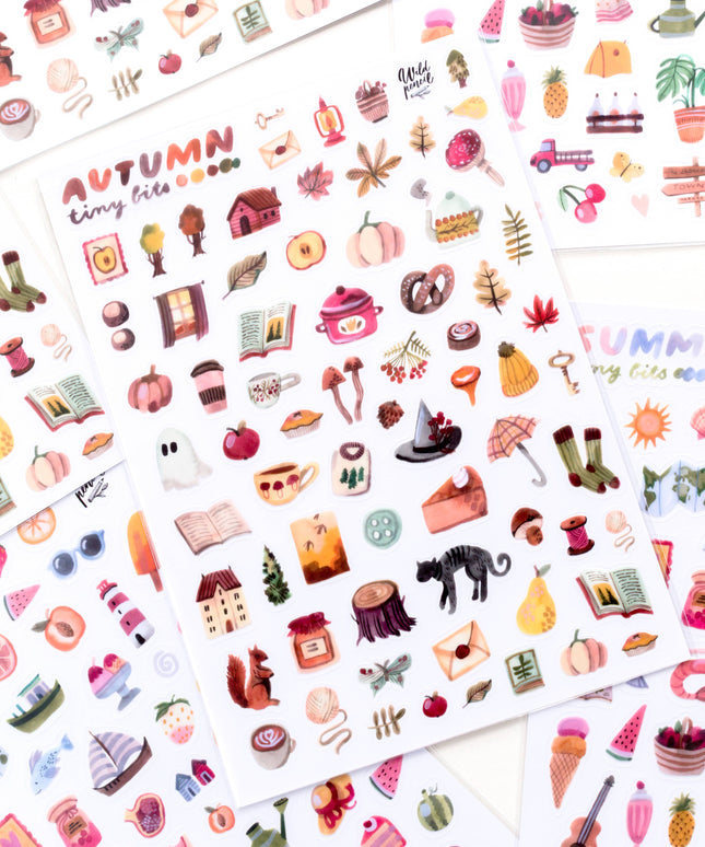Vinyl Klistremerkeark | Autumn Tiny Bits | A5