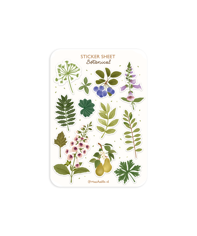 Klistremerkeark | Illustration Wildflowers | A6