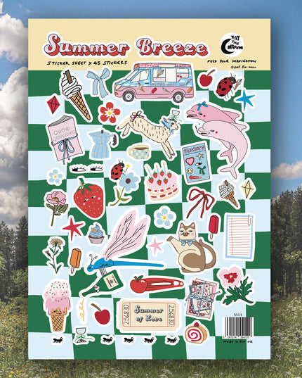 Klistremerkeark | Summer Breeze | A5