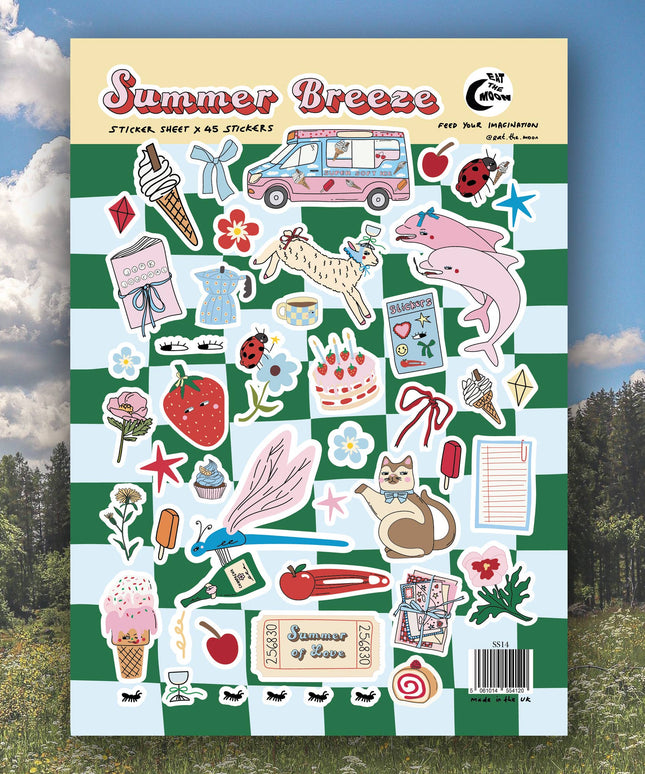 Klistremerkeark | Summer Breeze | A5