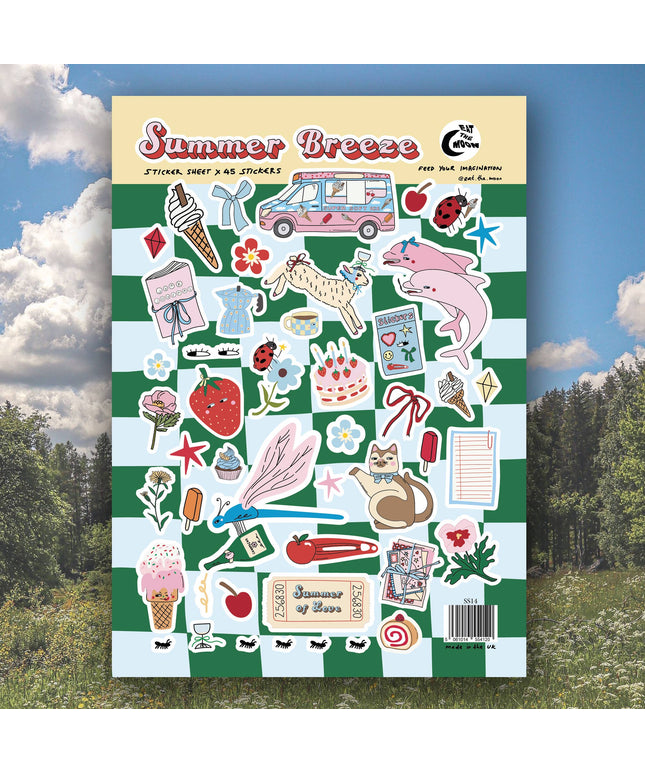 Klistremerkeark | Summer Breeze | A5