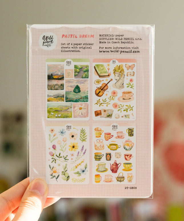 Klistremerkeark 4pk | Bundle — Pastel Dream