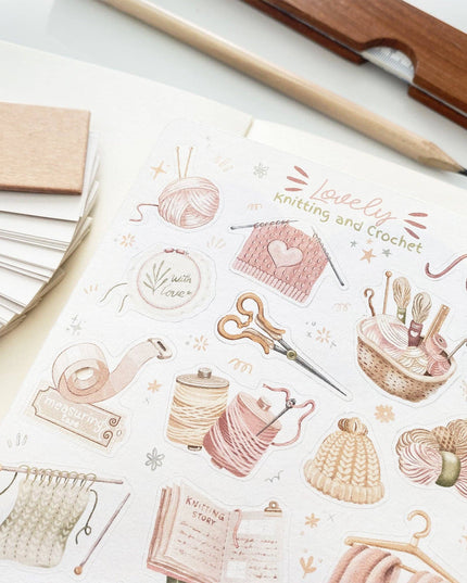 Klistremerkeark | Knitting & Crochet