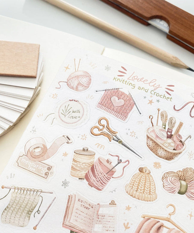 Klistremerkeark | Knitting & Crochet