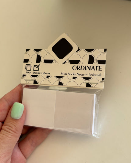 Mini sticky notes: Hvit