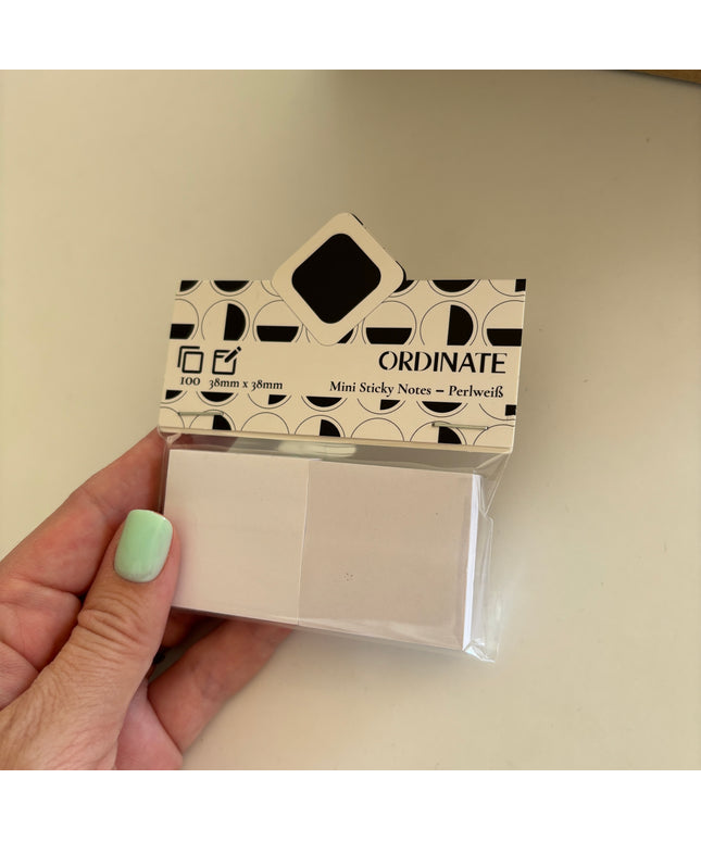 Mini sticky notes: Hvit