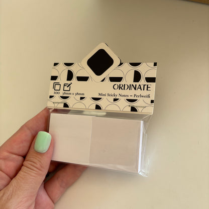 Mini sticky notes: Hvit