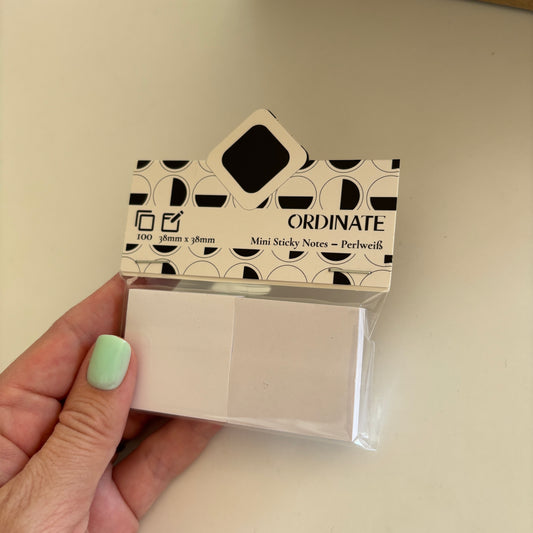 Mini sticky notes: Hvit