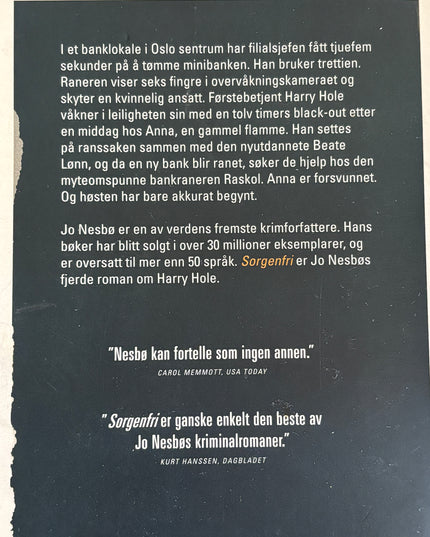Sorgenfri - Jo Nesbø (pocket)