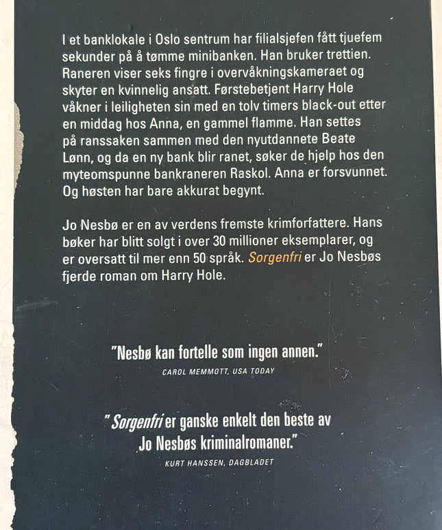 Nesbø, Jo: Sorgenfri