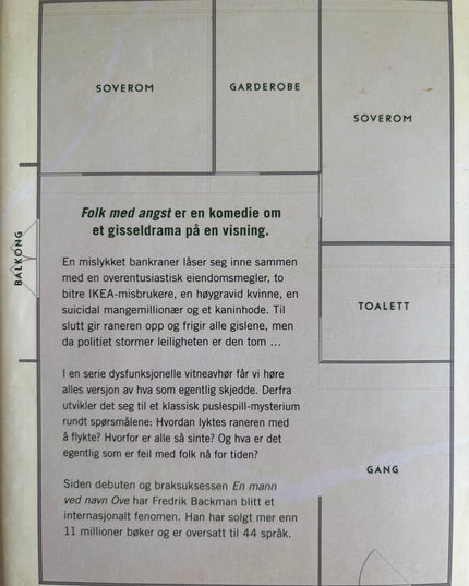 Folk med angst - Fredrik Backman (innbundet)