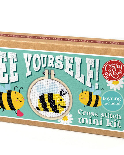 Bee Yourself! Mini Matchbox Broderingssett