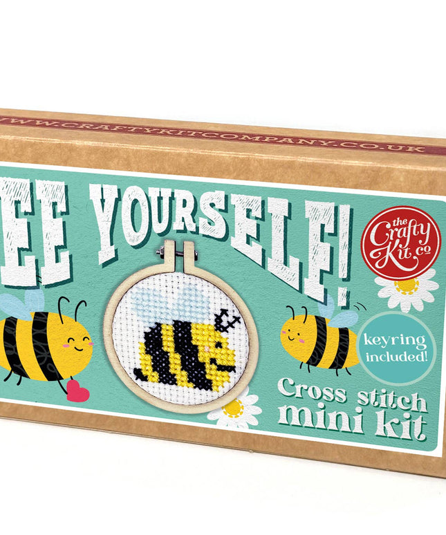 Bee Yourself! Mini Matchbox Broderingssett