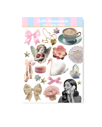 Klistremerkeark | Soft Romance | A6