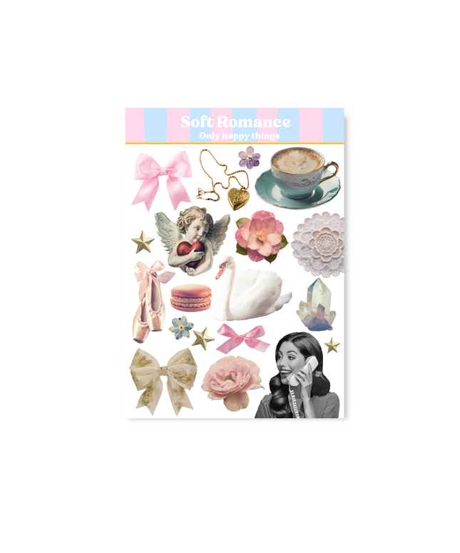 Klistremerkeark | Soft Romance | A6