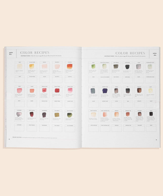 Watercolor Workbook: 30-Minute Beginner Projects | Akvarell Malebok for Voksne