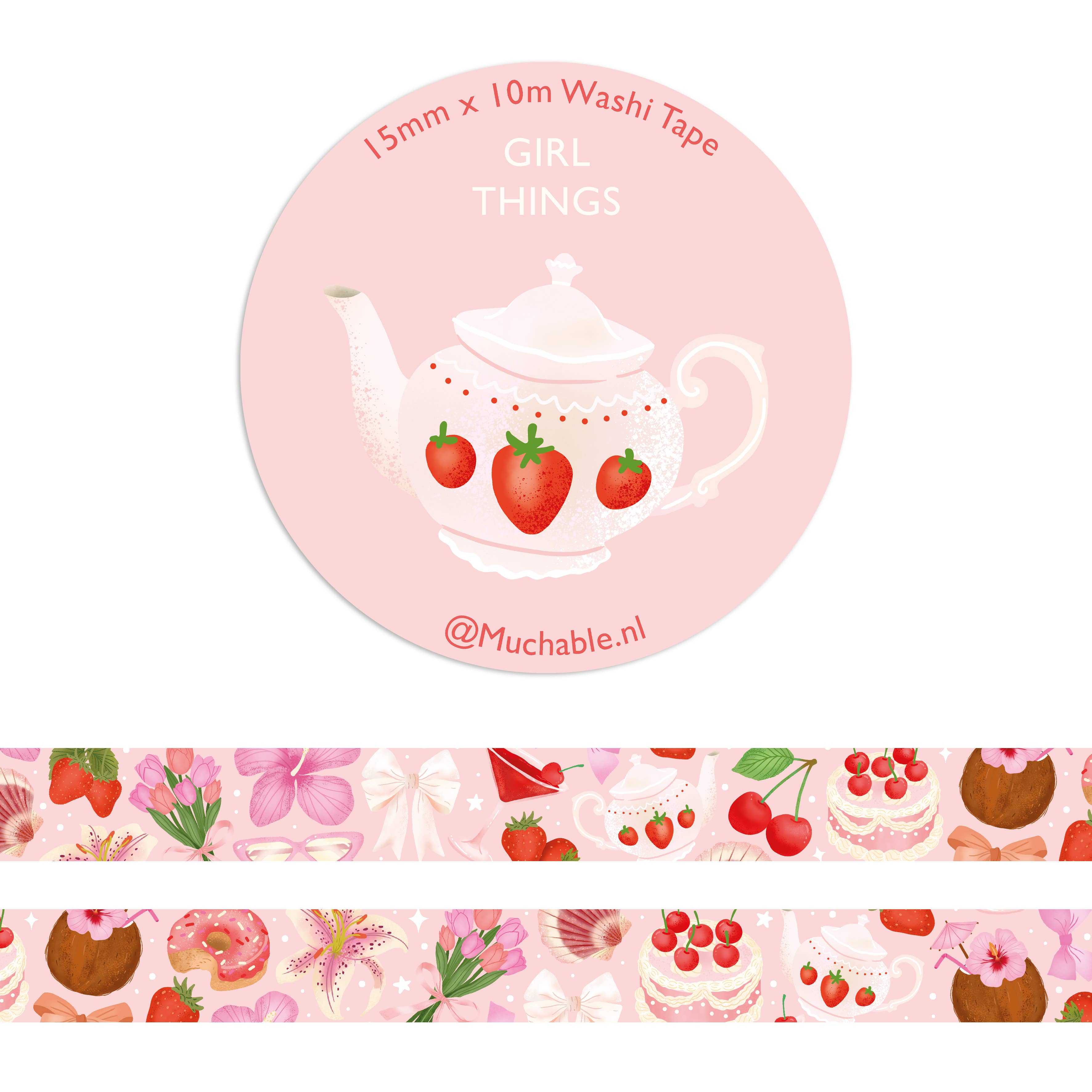 Washitape - Papirtape | Cute Girly Illustrations