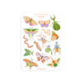 A6 Klistremerkeark | Colorful Insects - Butterflies
