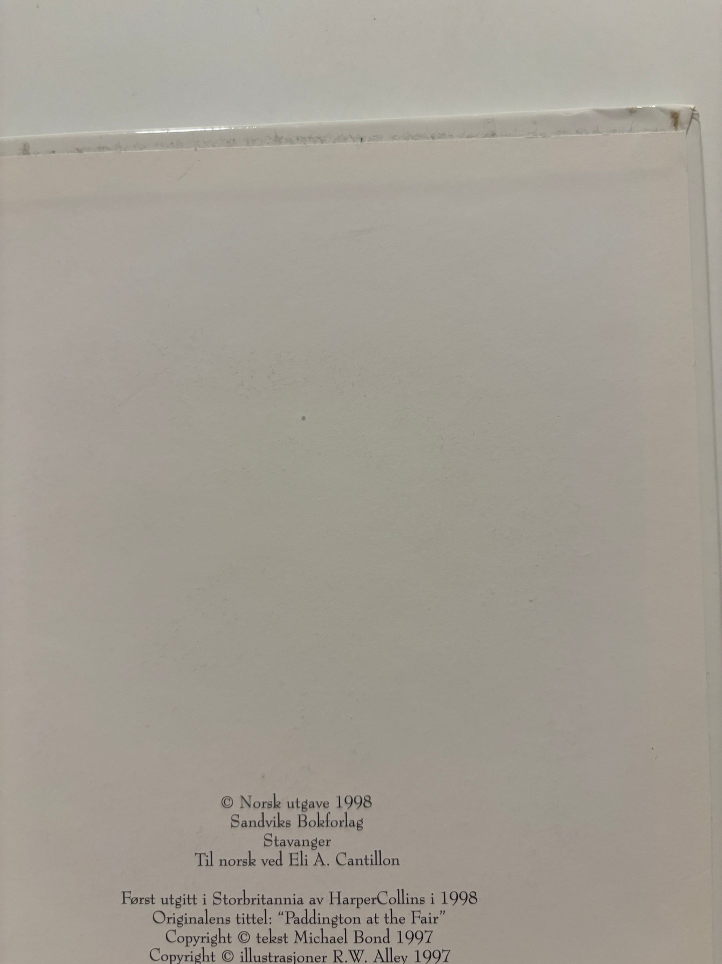 Paddington på tivoli