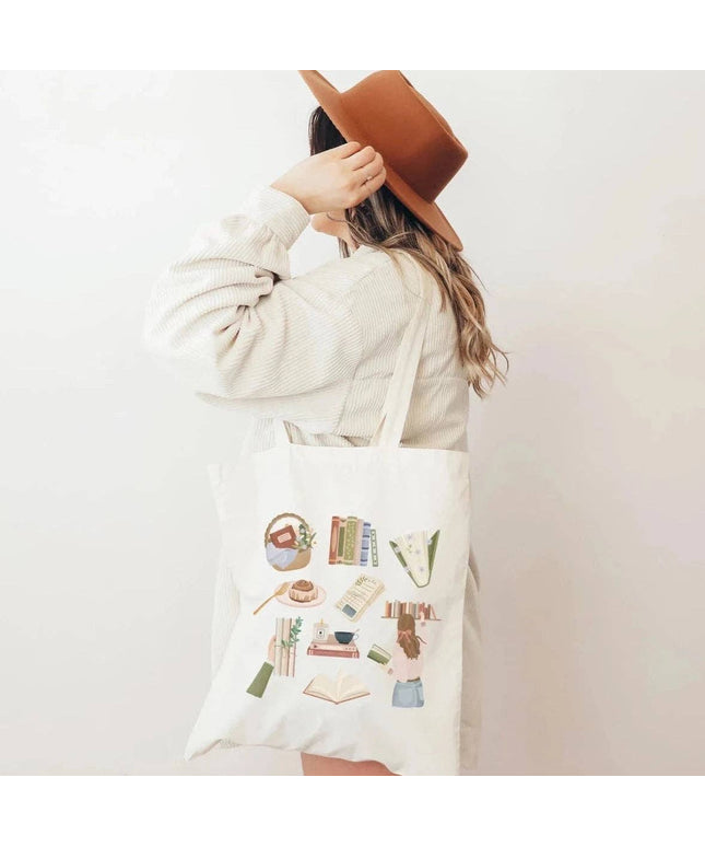 Handlenett | Totebag | Reading: Beige