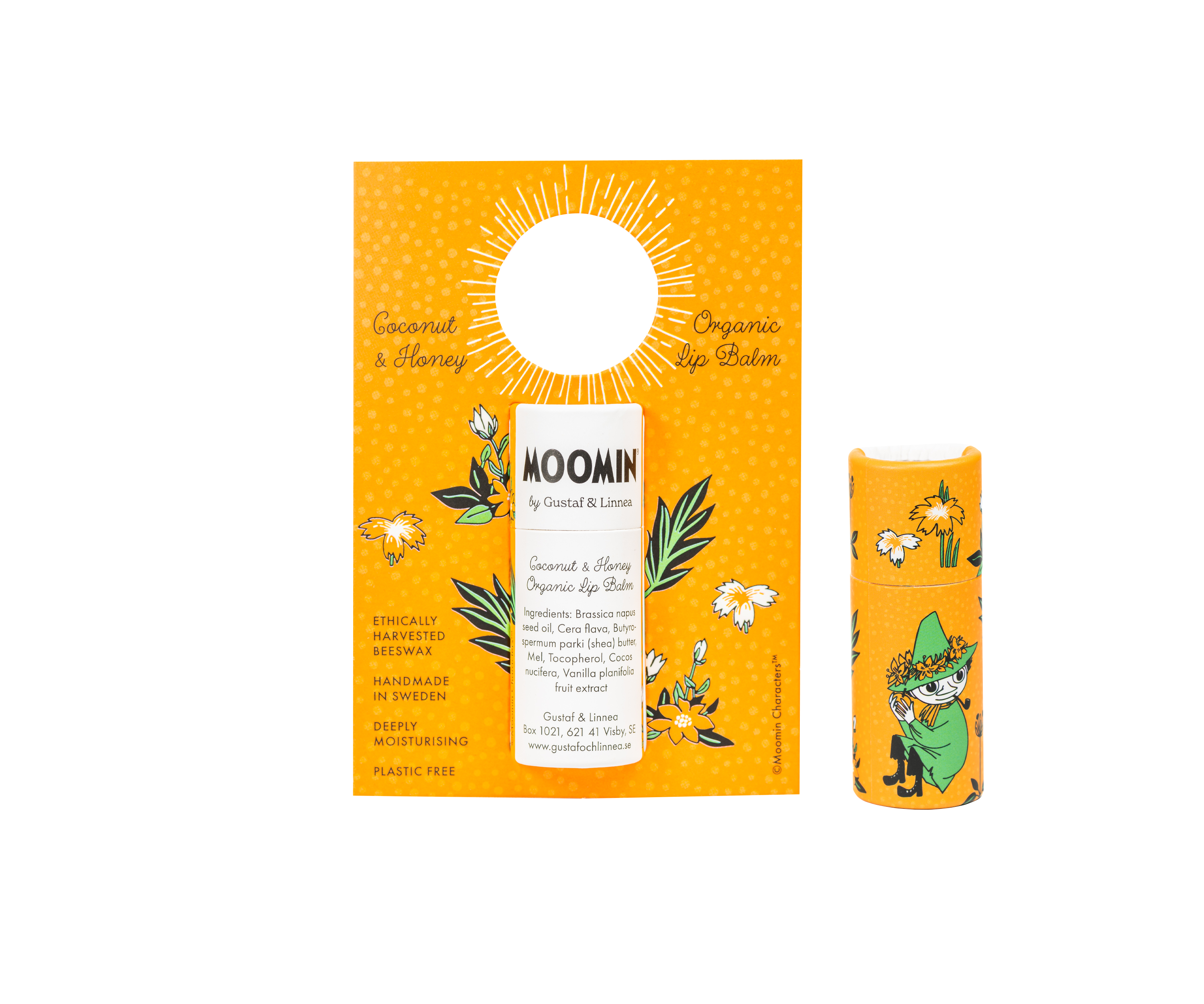 Mummi «Snusmumrikken» av G&L – Leppepomade av bivoks med kokos og honning