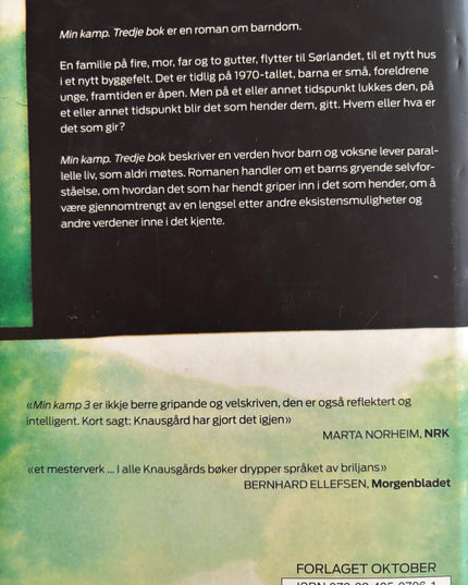 Min kamp 3 - Karl Ove Knausgård (innbundet)