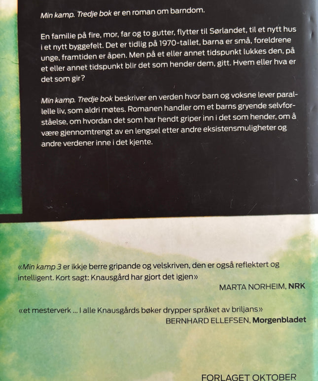 Knausgård, Karl Ove: Min kamp 3