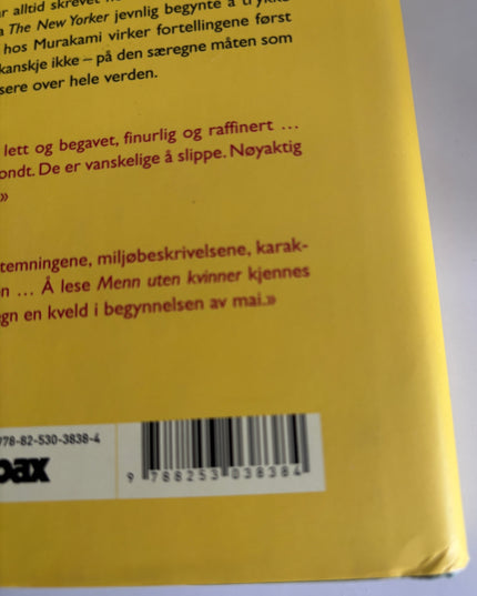 Murakami, Haruki: Menn uten kvinner