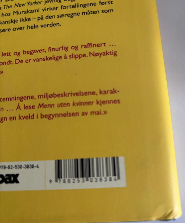 Murakami, Haruki: Menn uten kvinner