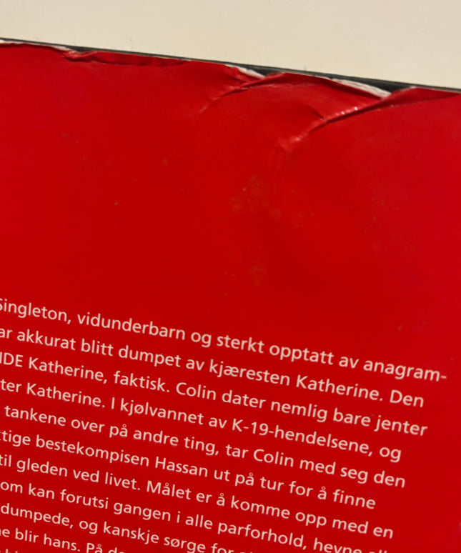 Green, John: En overflod av Katheriner