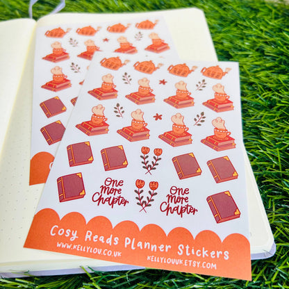 Cosy Reads Planner Sticker Sheet