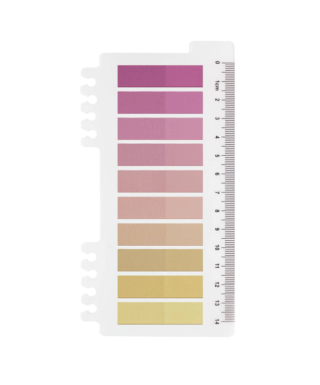 Blush Petal | Gjennomskinnelige Sticky Notes | Ordinate klistrelapper | Selvklebende notislapper | Sidemarkører | Indeksfaner
