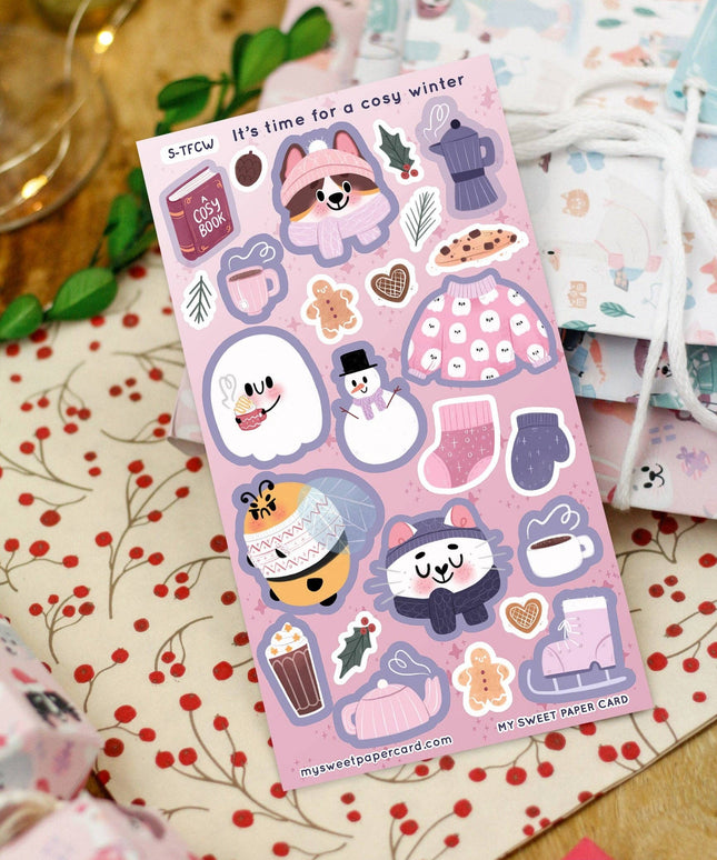 Klistremerkeark | Cosy Winter - Christmas