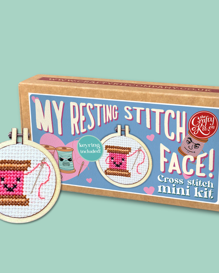 My Resting Stitch Face! Mini Matchbox Broderingssett