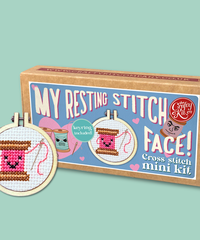 My Resting Stitch Face! Mini Matchbox Broderingssett