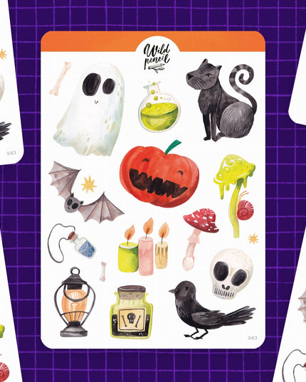 Klistremerkeark | Halloween