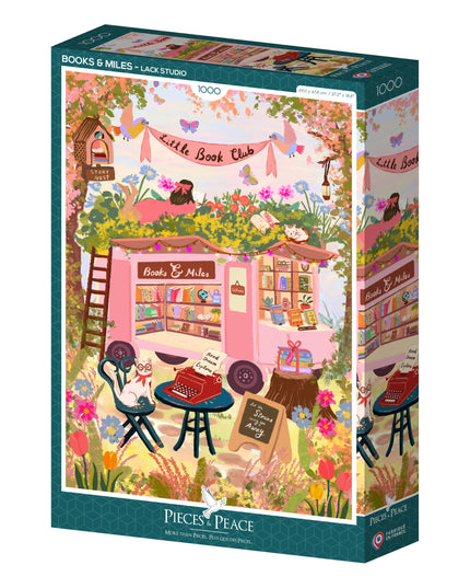Puslespill 1000 Brikker - Traveling Books