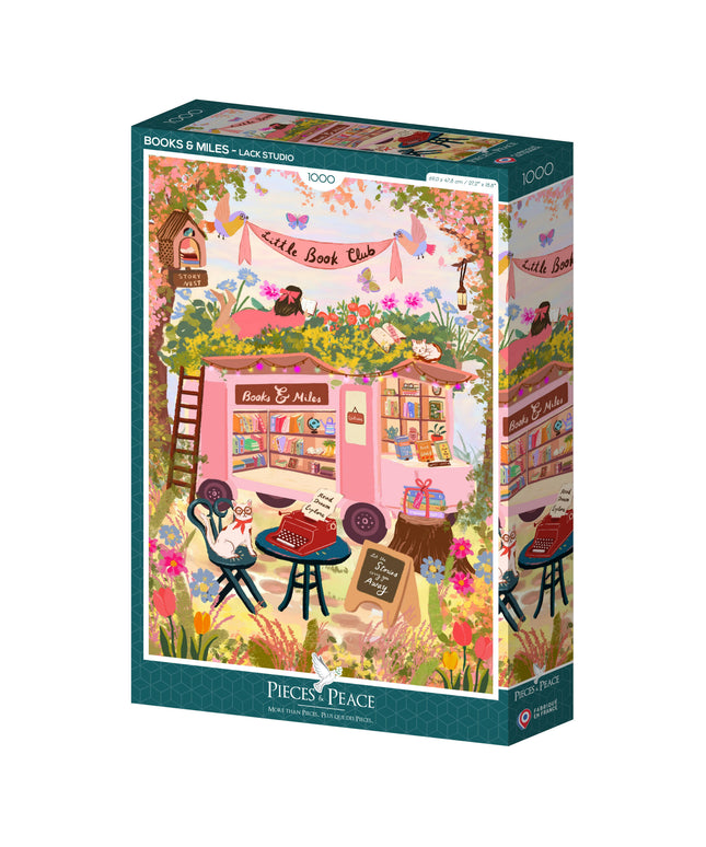 Puslespill 1000 Brikker - Traveling Books