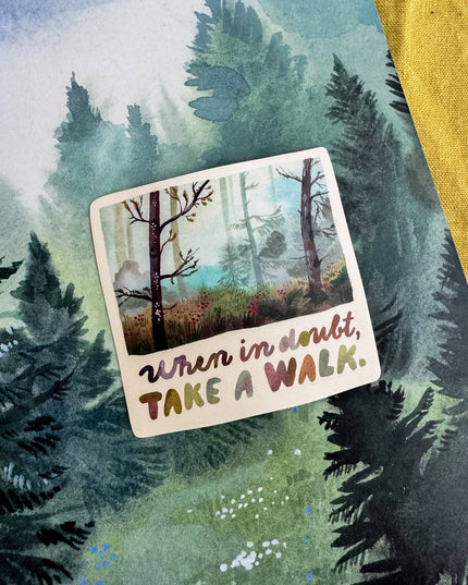 Vinyl Klistremerke | Take A Walk