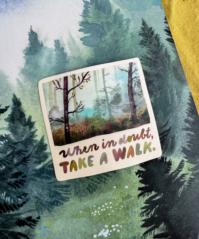 Vinyl Klistremerke | Take A Walk