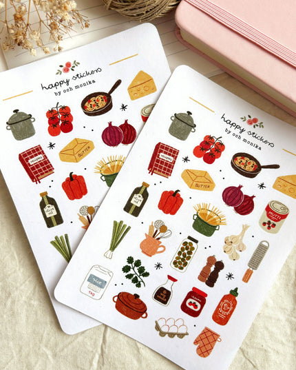 Klistremerkeark | Home Cooking | A6