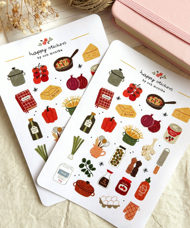 Klistremerkeark | Home Cooking | A6
