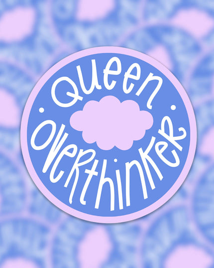 Vinyl Klistremerke | Queen Overthinker