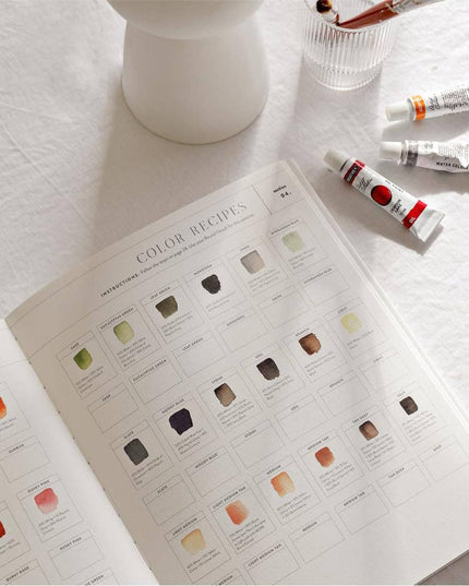 Watercolor Workbook: 30-Minute Beginner Projects | Akvarell Malebok for Voksne