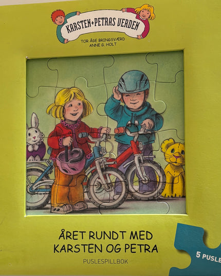 Bringsværd: Tor Åge: Året rundt med Karsten og Petra: Puslespillbok
