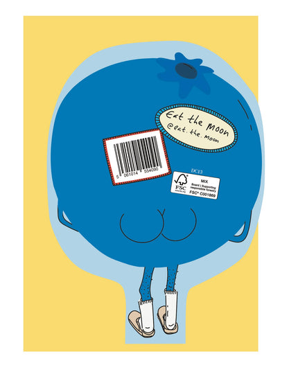 Gratulasjonskort | Hey Blueberry, Die Cut Kort
