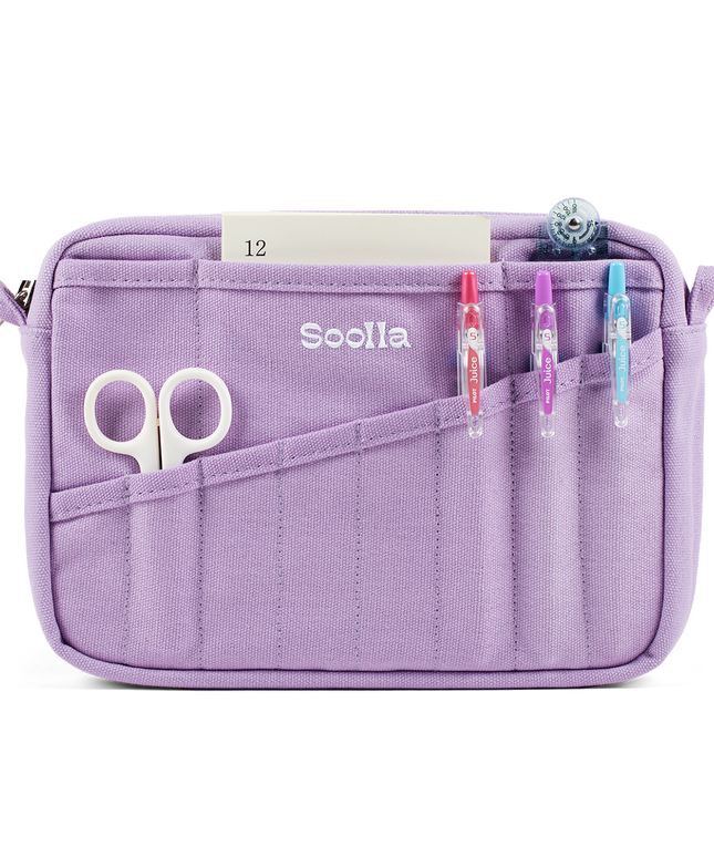 Forhåndsbestilling | Soolla® Studio Pouch | Lilac Love | Veske for Skrivesaker